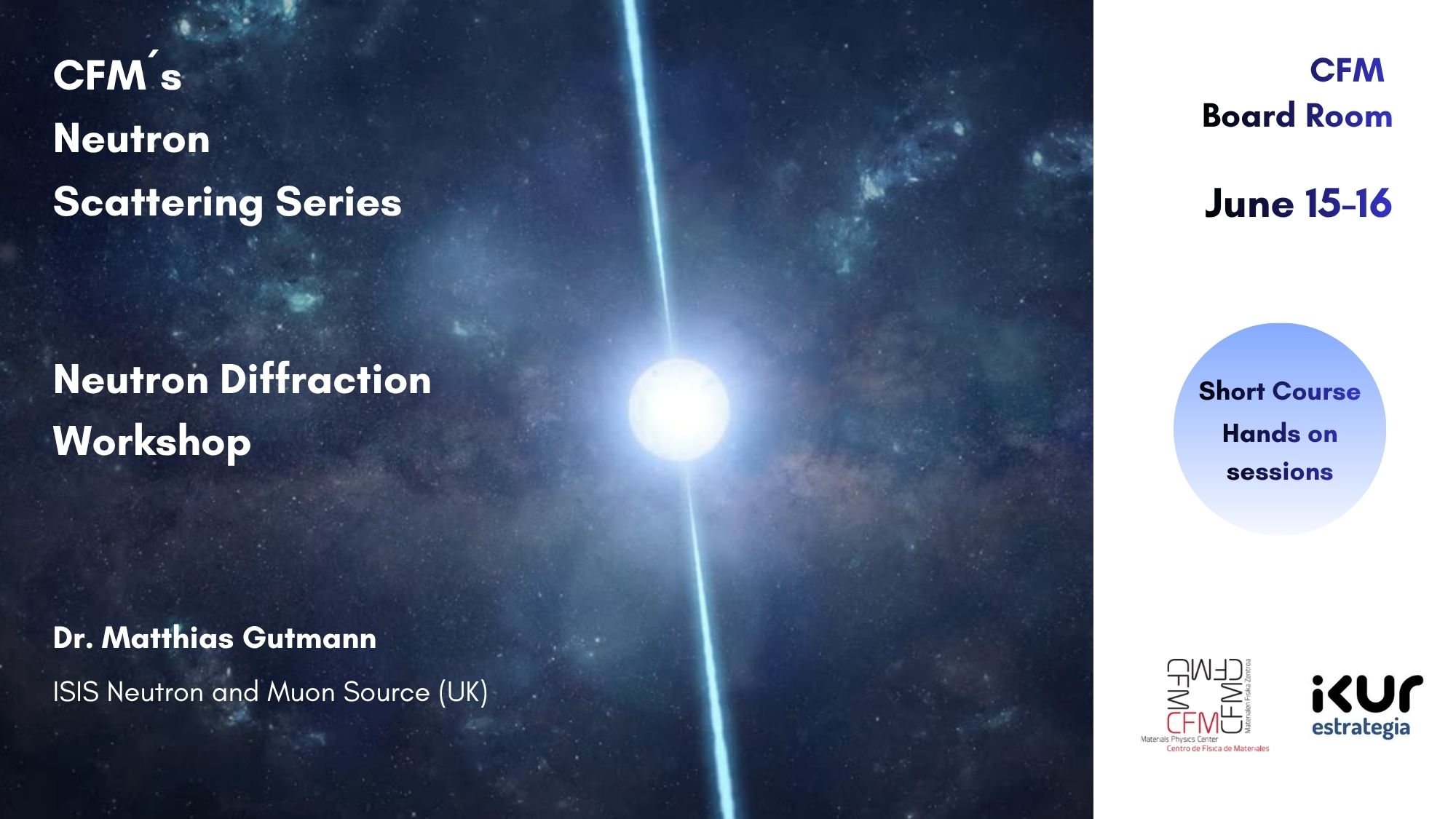 NEUTRON DIFFRACTION WORKSHOP – CFM – Materials Physics Center