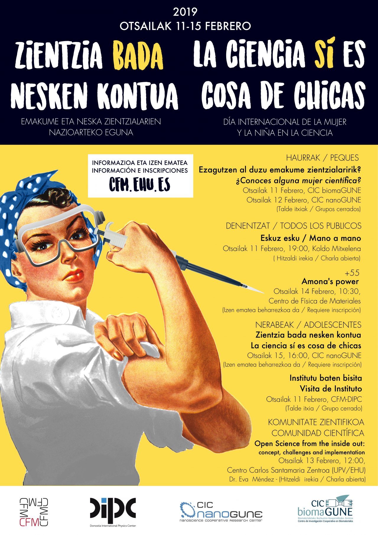 El Día De La Mujer Científica Llega A Donostia De La Mano De Cuatro Centros De Investigación 3219